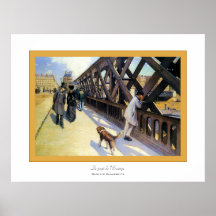 Le pont de l'Europe~ Gustave Caillebotte Posters
