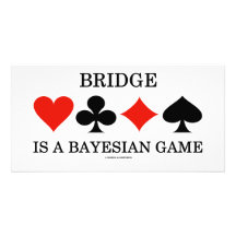 Le pont est un jeu bayésien modèle pour photocarte