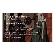 Le portrait d'Arnolfini le mariage d'Arnolfini par Cartes De Visite Personnelles