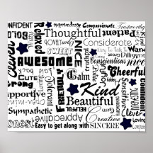 Le positif exprime la typographie affiches