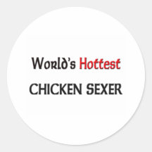 Le poulet le plus chaud Sexer des mondes Autocollants
