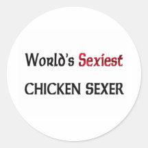 Le poulet le plus sexy Sexer du monde Autocollants