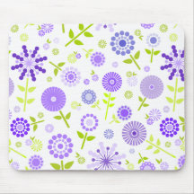 Le pourpre fleurit le mousepad tapis de souris