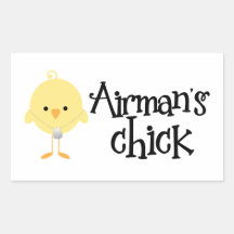 Le poussin de l'aviateur autocollants rectangulaires