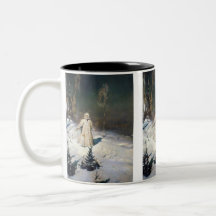 Le premier art d'imaginaire de neige mug à café