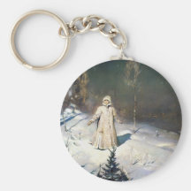 Le premier art d'imaginaire de neige porte-clefs