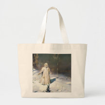 Le premier art d'imaginaire de neige sac en toile