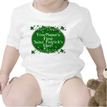 Le premier jour de Patrick de saint du bébé person T-shirts