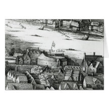 Le premier théâtre de globe ou théâtre rose carte