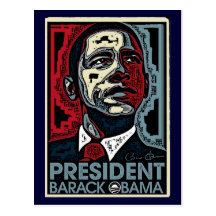 Le Président Barack Obama Carte Postale