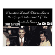 Le Président Barack Obama inaugural Cartes Postales