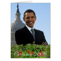Le Président Obama Collectibles Christmas 2008 Cartes De Vœux