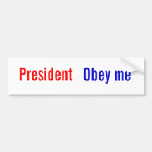 Le Président Obey je Autocollants Pour Voiture
