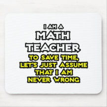 Le professeur de maths… supposent que je n'ai jama tapis de souris