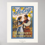 Le Reformation~Vintage du voleur de bétail de ciné Affiches