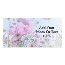 Le rêve de fleur sauvage cartes de vœux avec photo