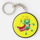 Le Roi Keychain de grenouille Porte-clefs