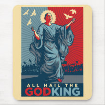 Le Roi Mousepad de Dieu d'Obama Tapis De Souris