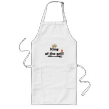 Le Roi Of The Grill Aprons Tablier