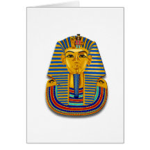 Le Roi Tut Mask Carte De Vœux