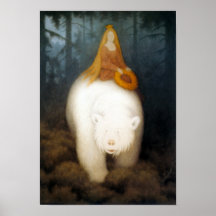 Le Roi Valemon d'ours blanc Affiche