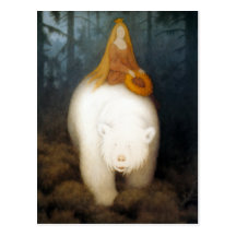 Le Roi Valemon d'ours blanc Carte Postale