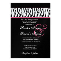 Le rose blanc noir de zèbre accentue épouser métal bristols personnalisés