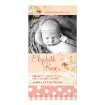 le rose doux de fatfatin fleurit faire-part de béb photocartes