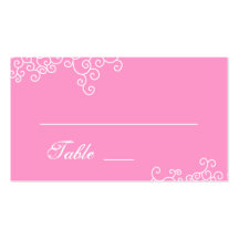 Le rose tourbillonne carte de Tableau de mariage d Cartes De Visite Professionnelles