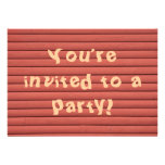 le rouge barre l'invitation invitations