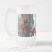 Le roux de la nature : la singe rouge tasse à café