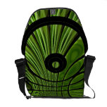 Le sac messenger zéro pensent le vert 2 sacoches