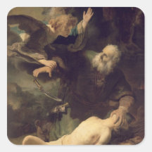 Le sacrifice d'Abraham, 1635 Sticker Carré