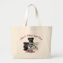 Le Schnauzer ne peut pas avoir juste un Sac En Toile