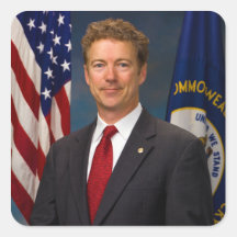 Le sénateur officiel Rand Paul Portrait du Kentuck Autocollant Carré