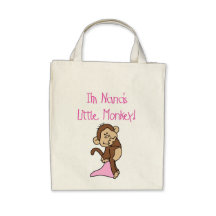 Le singe de Nana - T-shirts et cadeaux roses Sac