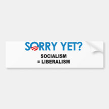 Le socialisme égale le libéralisme autocollant pour voiture