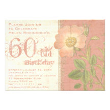 Le soixantième cru de l'anniversaire du jardinier  cartons d'invitation personnalisés