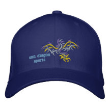 le soleil de jaune de dragon du soleil chapeaux brodés