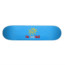 Le Soleil The Sun in Canadian Summer Vacation Custom Skate Board