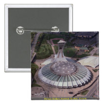 Le Stade Olympique, Montréal, Québec, Canada Badges Avec Agrafe