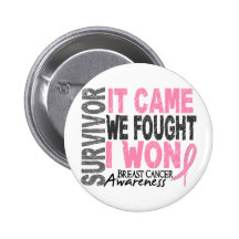 Le survivant de cancer du sein qu'il est venu nous badge