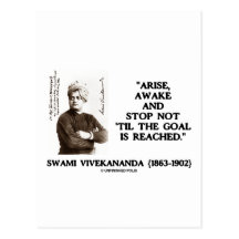 Le Swami Vivekananda surgissent arrêt éveillé pas  Carte Postale