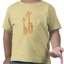 Le T-shirt de la girafe brouillée pour des enfants