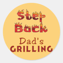Le T-shirts grillant et les cadeaux du papa arrièr Autocollants