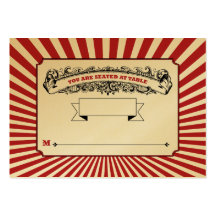 Le Tableau # l'endroit carde le rouge de cirque Carte De Visite