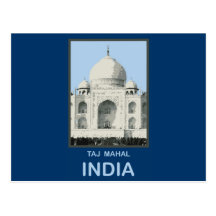 Le Taj Mahal Inde Carte Postale