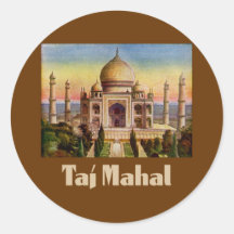 Le Taj Mahal vintage Autocollants