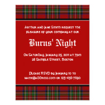 Le tartan royal Robbie Stuart brûle l'invitation d