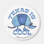 Le tatou le Bleu-Texas est frais Aimants Pour Réfrigérateur